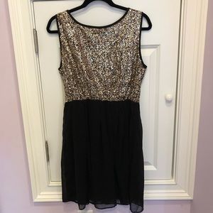 ISSI BLACK AND GOLD DRESS